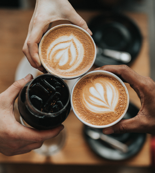 コーヒーで乾杯